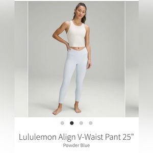 Lululemon align leggings size 6 powder blue